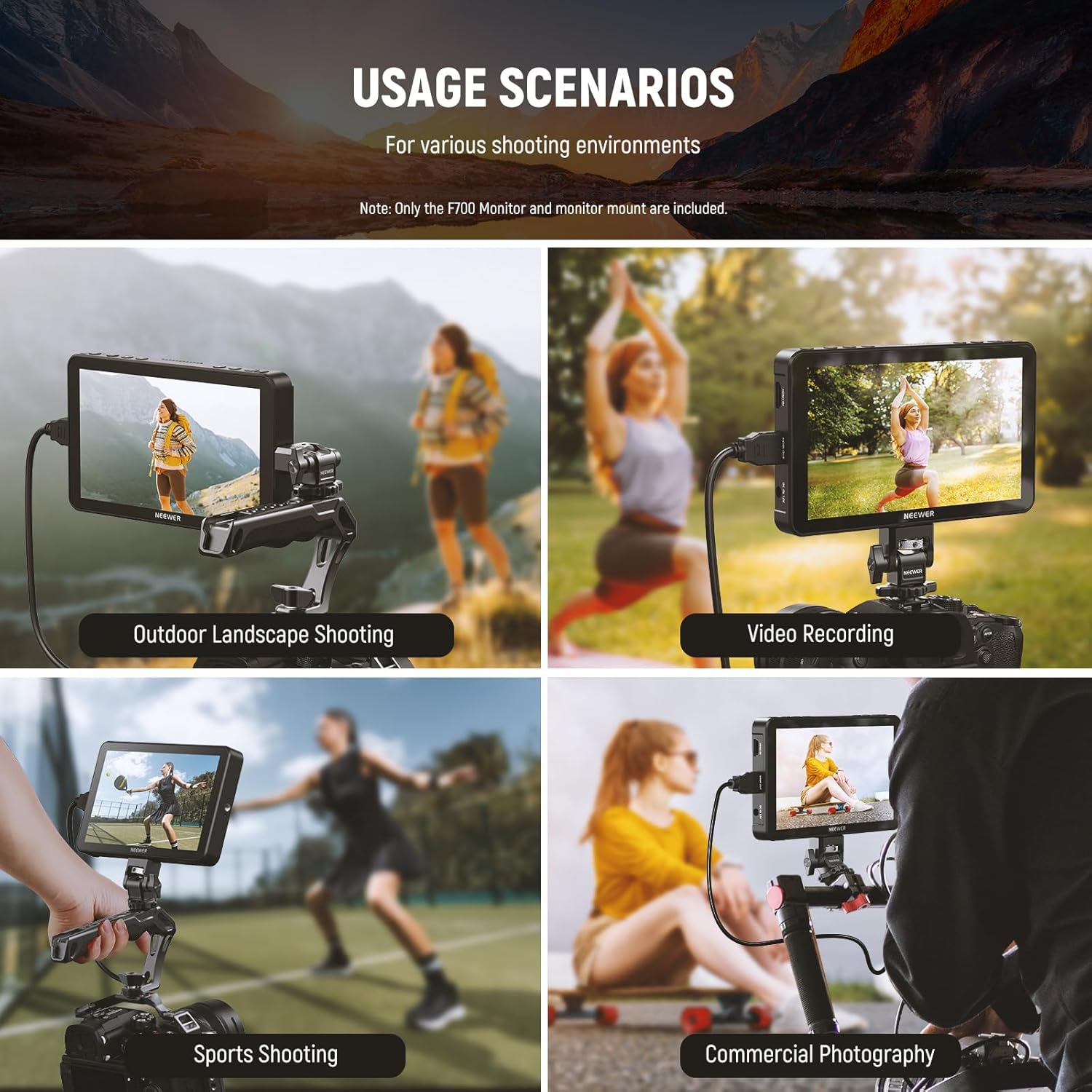 NEEWER F700 7" Camera Field Monitor, 2000nit HD 1920x1080 IPS Touch Screen - Image 4