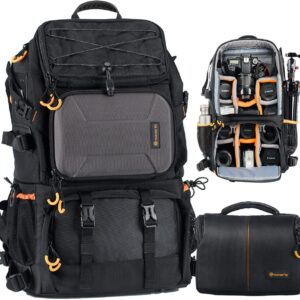 TARION 2 Bags in 1 Extra Large 27L Camera Backpack Large with 15.6"